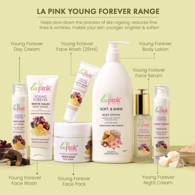 La Pink: Young Forever Night Cream with 100% Microplastic Free Formula , Reduces Fine Lines, Pigmentation, Dark Spots & Scars For All Skin Types | 50g