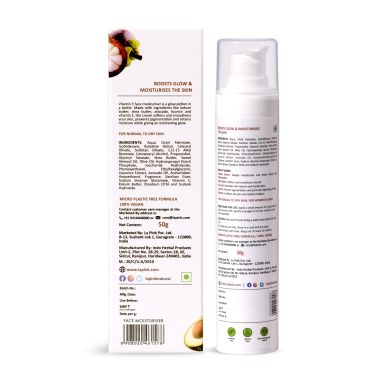 La Pink: Vitamin E Face Moisturiser with White Haldi for Glow & Moisturization | 100% Microplastic Free Formulation | Suitable for All Skin Types | 50 gm