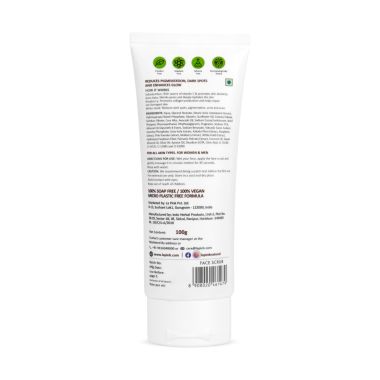 La Pink: Vitamin C White Haldi Face Scrub for Glowing Radiant Skin | 100% Microplastic Free Formula | Suitable for All Skin Types | 100ml