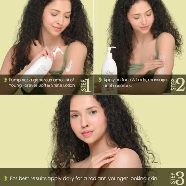 La Pink: Young Forever Soft & Shine Body Lotion with 100% Microplastic Free Formula , Non Greasy Moisturiser For All Skin Types | 450ml