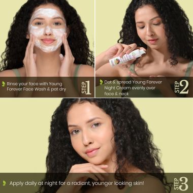 La Pink: Young Forever Night Cream with 100% Microplastic Free Formula , Reduces Fine Lines, Pigmentation, Dark Spots & Scars For All Skin Types | 50g