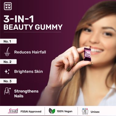 What's Up Wellness: Beauty Gummies For Hair, Skin & Nails - 300 gm