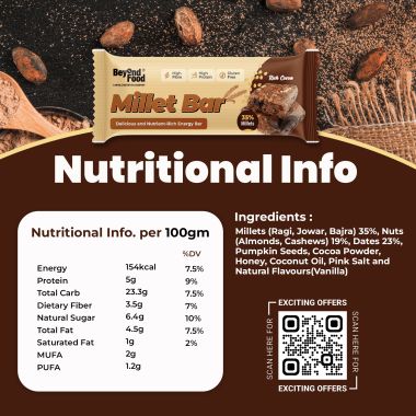 Beyond Food: Millet Bar - Assorted Pack (Pack of 6)
