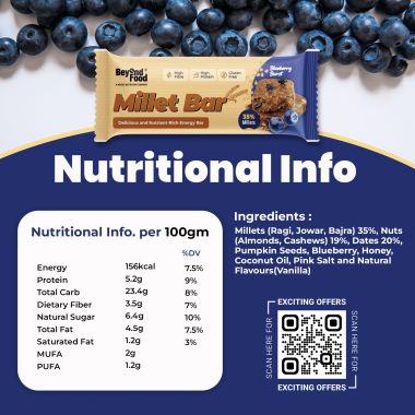 Beyond Food: Millet Bar - Assorted Pack (Pack of 6)