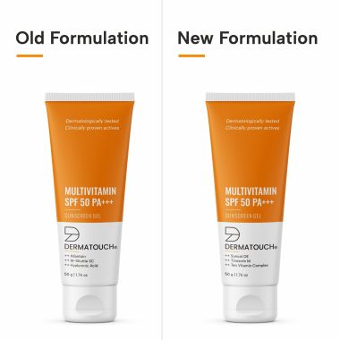 Dermatouch: Multivitamin SPF 50 PA+++ Sunscreen Gel - 50gm