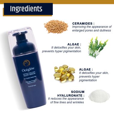 Oceglow: Hyaluronic Acid Glow Serum for Intense Hydration & Glowing Skin