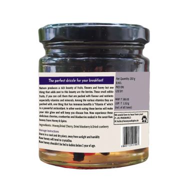 Honey and Spice: Berries Soaked in Honey 250gm