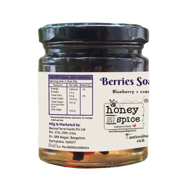 Honey and Spice: Berries Soaked in Honey 250gm