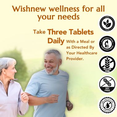 Wishnew Wellness: JOINT FLEX+ | Comprehensive Joint Support with Glucosamine, Chondroitin, and MSM | Improves Mobility & Flexibility - 90 Tablets