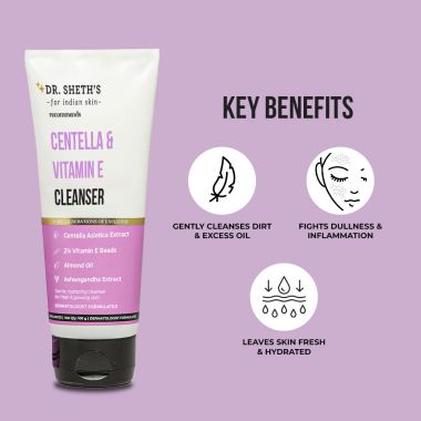 Dr. Sheth's: Centella & Vitamin E Cleanser - 50ml