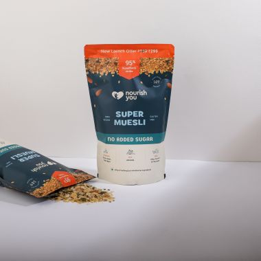 Nourish You: Organic Super Muesli  - No Added Sugar | 400g