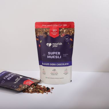 Nourish You: Organic Super Muesli - Belgian Dark Chocolate | 400g