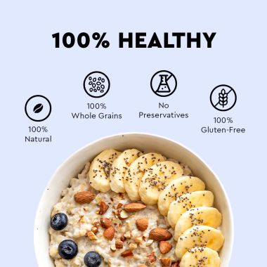 Nourish You: Organic Jumbo Rolled Oats | 1kg Jar