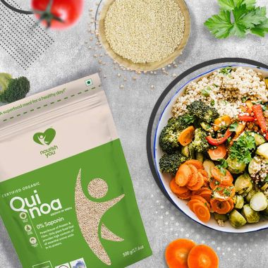 Nourish You: Organic Raw White Quinoa Grains | 1kg