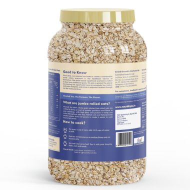 Nourish You: Organic Jumbo Rolled Oats | 1.2kg Jar