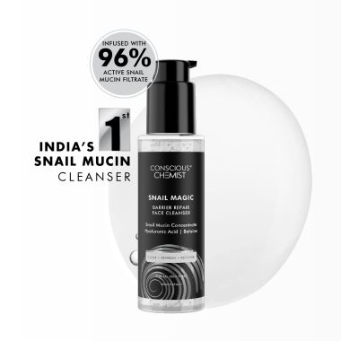 Conscious Chemist: Snail Magic Barrier Repair Gel Face Cleanser with Korean...