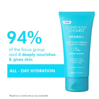 Conscious Chemist: Hyaluronic Acid Lightweight Gel Moisturiser For Dullness & dehydration (100g)