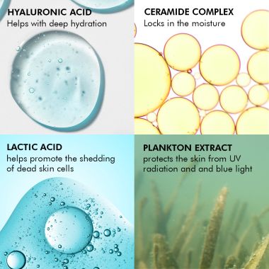 Conscious Chemist: 1% Hyaluronic Acid Serum for Dry Skin with Ceramides & Plankton extract Treats Dull & Dehydrated Skin - 30ml