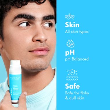 Conscious Chemist: 1% Hyaluronic Acid Serum for Dry Skin with Ceramides & Plankton extract Treats Dull & Dehydrated Skin - 30ml
