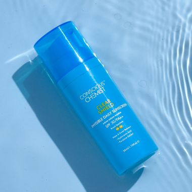Conscious Chemist: Clear Shield Transparent Mattifying Sunscreen SPF30 PA++ UVA/UVB With Hyaluronic Acid (50g)