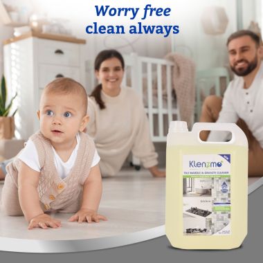 Klenzmo: Marble, Granite, Tile and Floor Cleaner | Stains and Dirt Remover Citrus | 5 litre