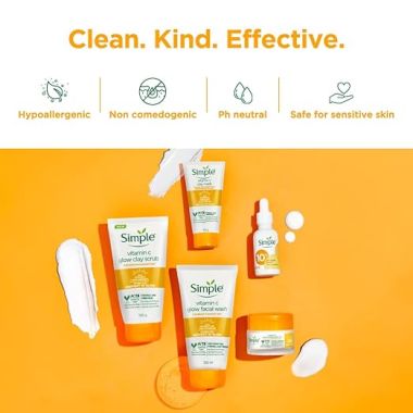 Simple: Simple Protect N Glow Vitamin C Brighten Clay Mask, 50g