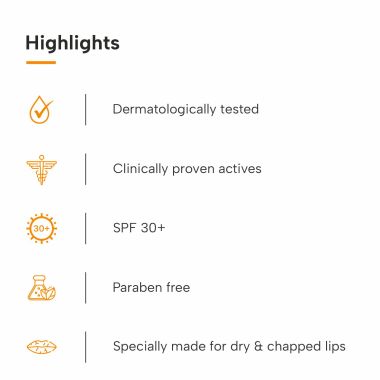Dermatouch: Vitamin C 1% Lip Balm | Brightening Lip Balm | SPF 30+ | 12g