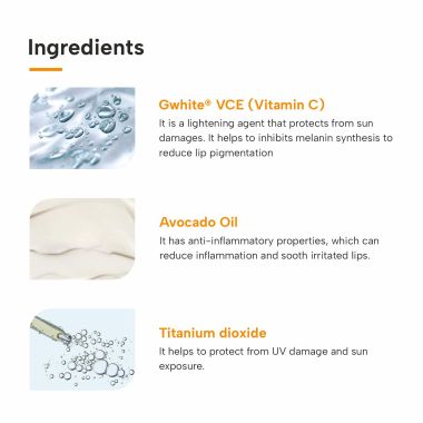 Dermatouch: Vitamin C 1% Lip Balm | Brightening Lip Balm | SPF 30+ | 12g