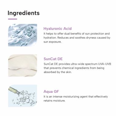 Dermatouch: Hyaluronic Sunscreen Hydrating Ultra Light Aqua Gel With SPF 50 Pa++++ | UV A, UV B & Blue Light Protection For Oily Skin - 50G