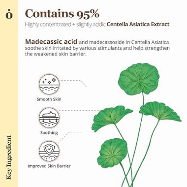 ongredients: Centella Asiatica 95% Face Mask Sheet