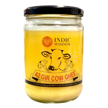 Indic Wisdom: Hand Churned Desi Gir Cow Ghee - 450 ml
