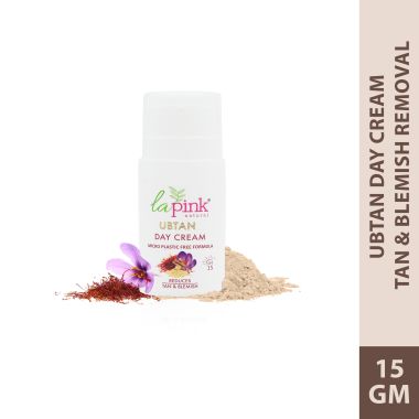 La Pink: Ubtan Day Cream SPF 15 with Saffron Cream | 15g