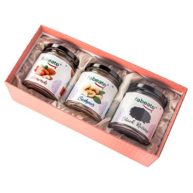 Fabeato: Premium Special Dry Fruits Gift Box for Festival Almonds, Cashews, Black Raisin