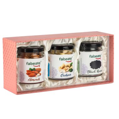 Fabeato: Premium Special Dry Fruits Gift Box for Festival Almonds, Cashews, Black Raisin