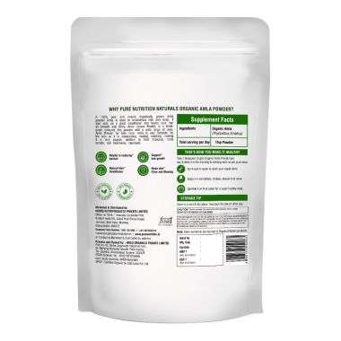 Pure Nutrition: Organic Amla, Indian Gooseberry Powder (Emblica Officinalis)  - 227g