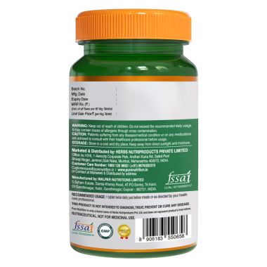Pure Nutrition: BERBERINE 98% supplement with Jamubeej, Karela, Fenugreek extract | 60 Veg tablet