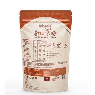 Fabeato: Smokey BBQ Sweet Potato Chips, Vacuum Fried, Vegetable Chips - (Pack of 3 X 40g)
