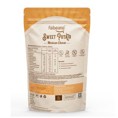 Fabeato: Mexican Cheese Sweet Potato Chips,Vacuum Fried, Vegetable Chips - (Pack of 3 X 40g)