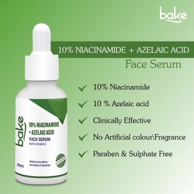 Bake Cosmetics:   10% Niacinamide + Azelaic Acid Serum