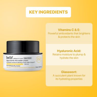 Belif: Aqua bomb vita water cream 50ml
