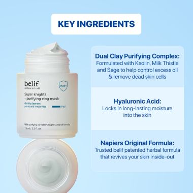 Belif: Super knights - clay mask 75 ml
