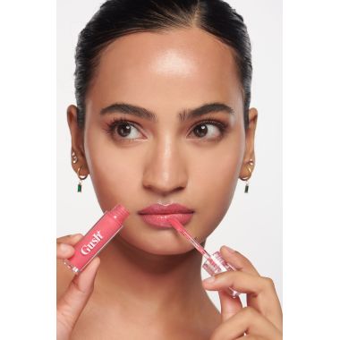 Gush: Glaze Lip Oil Gloss High Shine & Hydrating Pink Gloss - Candy glaze