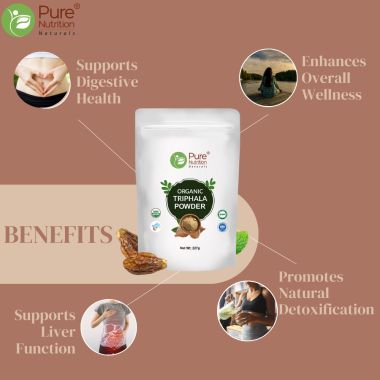 Pure Nutrition: Organic Triphala Fruits Powder - 227g