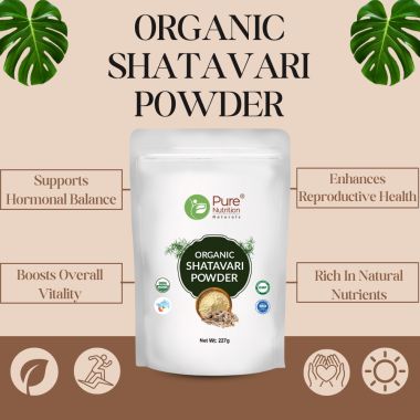 Pure Nutrition: Organic Shatavari Root Powder (Asparagus Racemosus) - 227g