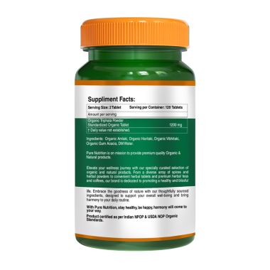 Pure Nutrition: Triphala Tablets | 120 Veg Tablets