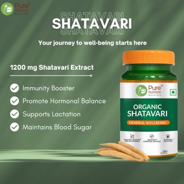 Pure Nutrition: Shatavari Tablets | 60 Veg Tablets