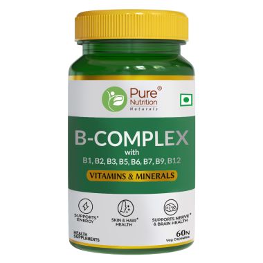 Pure Nutrition: Vitamin B-Complex Tablets | 60 Veg Capsules