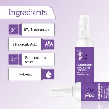 Bake Cosmetics:   5% Niacinamide + Rice Water Toning Solution
