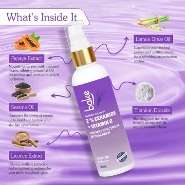Bake Cosmetics:   2% Vitamin C + Ceramide Sunscreen SPF 50 PA+++