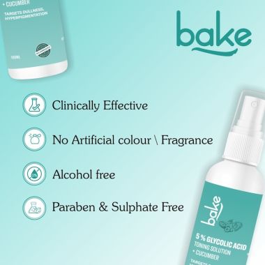 Bake Cosmetics:   5% Glycolic Acid Toning Solution